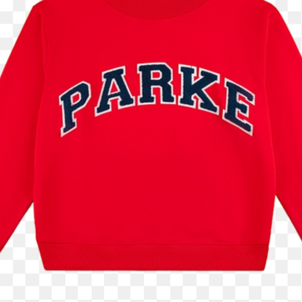 Parke Red mockneck sweatshirt